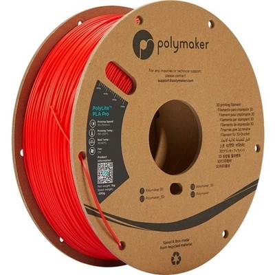 Polymaker PolyLite PLA Pro červená 1,75mm 1kg