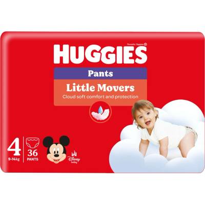 Huggies Little Movers Pants 9-14 kg 36 ks