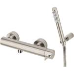 PAFFONI Light - Стенна душ-батерия с душ-глава, от неръждаема стомана LIG168DST (LIG168DST)