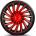 MEGA DRIVE Тасове за джанти 16" mega drive red-black cu inel rosu kendo (r16524k)