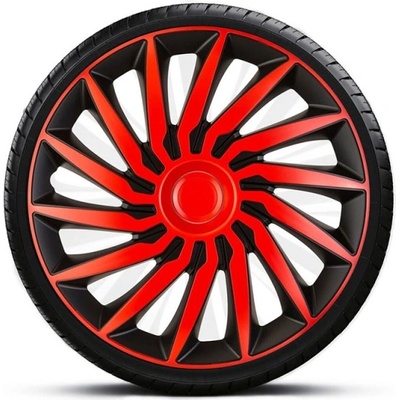 MEGA DRIVE Тасове за джанти 16" mega drive red-black cu inel rosu kendo (r16524k)