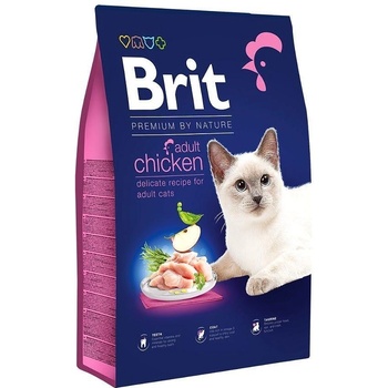 Brit Premium by Nature Cat adult chicken - Суха храна за котки над 12 месеца, с пилешко