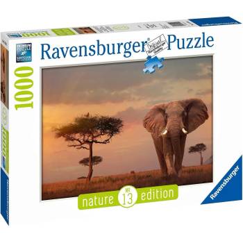 Image 1 of Ravensburger Пъзел Ravensburger 1000 елемента Слон в Масай мара 151592