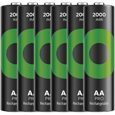 GP ReCyko Pro AA 2000mAh 6ks 1032226200 – Zboží Živě