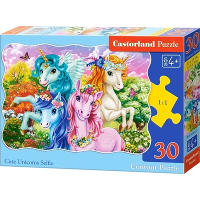 Castorland - Puzzle Cute Unicorns Selfie - 1 - 39 piese