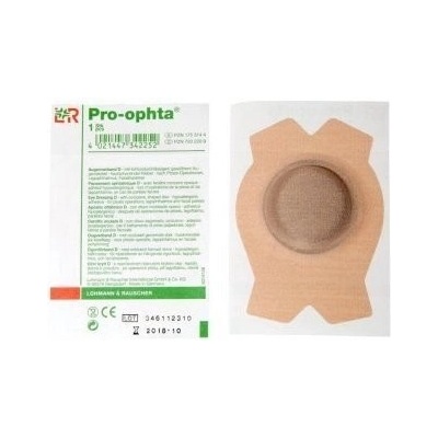 PRO-OPHTA D OČNÉ KRYTIE nepriehľadné, nesterilné 1x1 ks