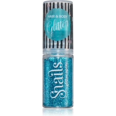 Snails Body Glitter блестящи частици за тяло и коса Turquoise blue 10 гр