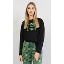 Vienetta Secret dámské pyžamo dlhé Tiger černá