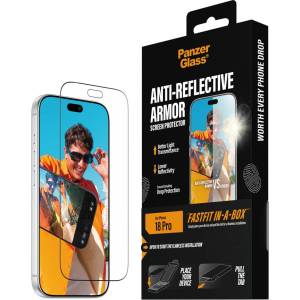 Panzer Стъклен протектор PanzerGlass за iPhone 18 Pro, Anti-reflective Armor w. FASTFIT IN-A-BOX