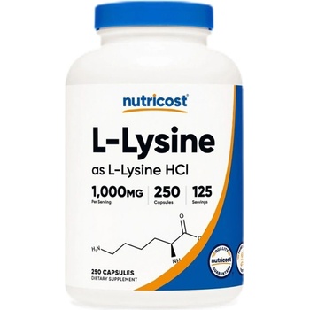 Image 1 of Nutricost L-Lysine 500 mg [250 капсули]