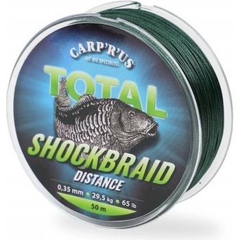 Carp´R´Us Šoková Šnúra Shock Braid Distance 50 m 0,28 mm 18,2 kg