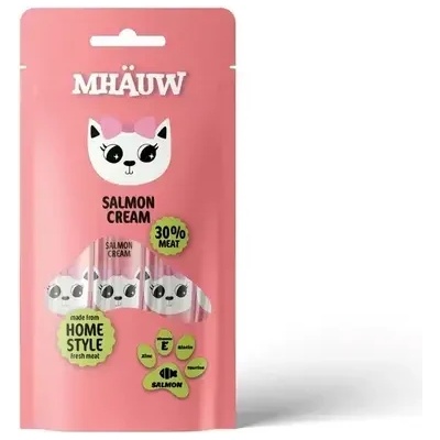 Кремообразно лакомство за котки с вкус на сьомга mhauw