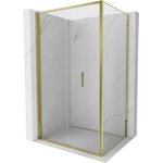 Mexen Exo-F сгъваем душ кабина 120 x 80 см, прозрачна, златна - 816-120-080-50-00 (816-120-080-50-00)