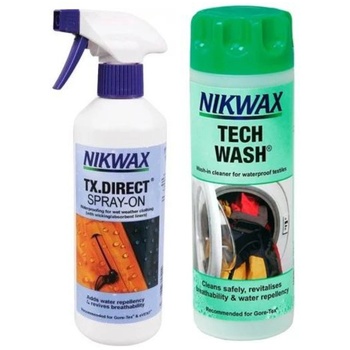 Nikwax Twin Tech Wash + TX Direct Spray-On 2x300ml