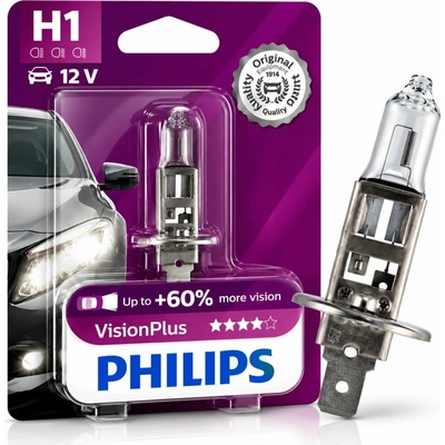 Philips VisionPlus 12258VPB1 H1 P14,5s 12V 55W