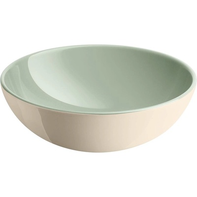 Emile henry (Франция) Керамична купа за салата emile henry individual salad bowl - Ø15.5 см - цвят мента и екрю (eh 2116-v7)