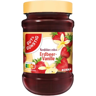 G&G Džem s jahodami a vanilkou, 50% ovoce 450g