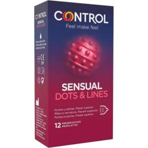 CONTROL Стимулиращи презервативи с грапавини control sensual 12 броя