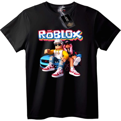 NOONEBRAND Тениска Roblox Кола и Приятели - 7XL, White
