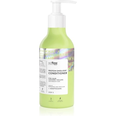 so! flow Low Porosity Hair Protein-Emollient Conditioner балсам за коса без обем 400ml