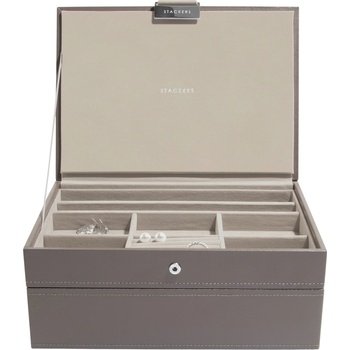 Stackers двойна кутия за бижута Classic, кафява (79760)