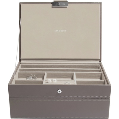 Stackers двойна кутия за бижута Classic, кафява (79760)