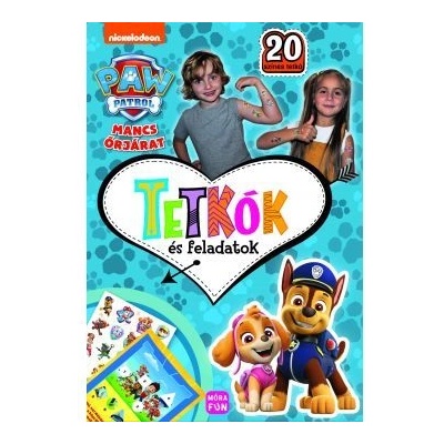 Móra könyvkiadó Paw Patrol: татуировки и задачи