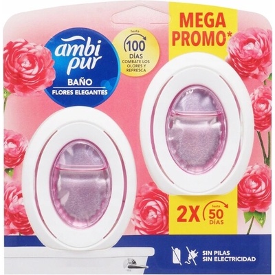 Ambi Pur osviežovač vzduchu do kúpeľne bathroom kvetinová voňa 2 x 7,5 ml