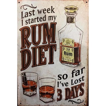 Ceduľa Rum Diet