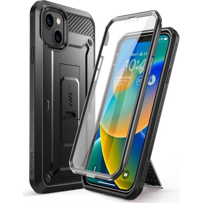 SUPCASE Противоударен Калъф за iPhone 14 Plus, Supcase Unicorn Beetle Pro, Черен (843439119604)