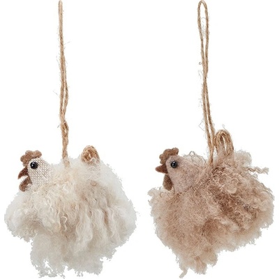 Wikholmform Dekorační slepička na zavěšení HEN V.6cm 2druhy cena za 1 kus!