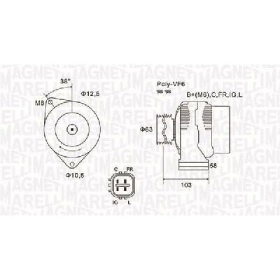 generátor MAGNETI MARELLI 063731727010