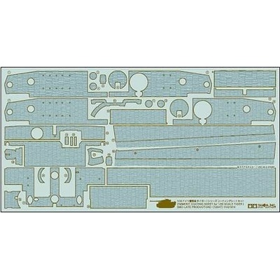 Tamiya Tiger I Mid Late Production Zimmerit Sheet 1:35