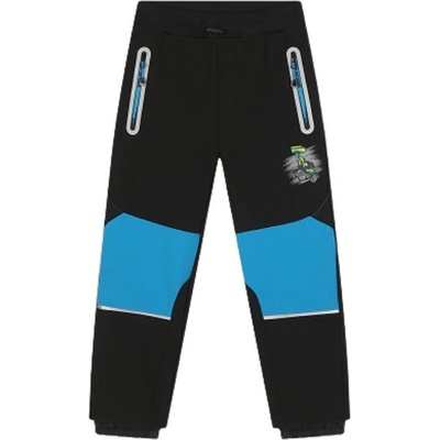 Kugo Chlapecké teplé softshellové kalhoty HK5615 s modrou černá