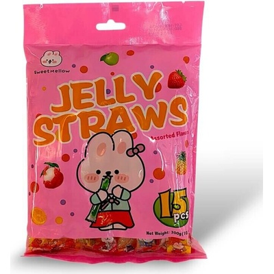SweetMellow JELLY STRAWS želé mix príchutí 300 g