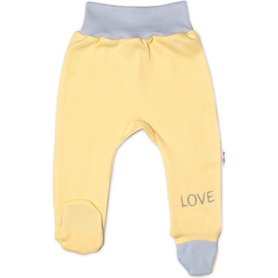 Baby Nellys Dojčenské polodupačky ružové Love