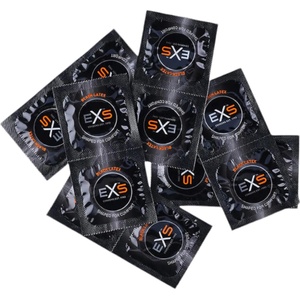 EXS Condoms Black - латексов презерватив (черен, 100 бр. ) - desirel