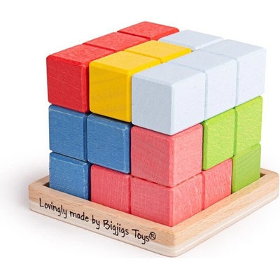 Rappa Bigjigs Toys skládací kostka
