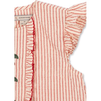 Konges Sløjd блуза с волани детска памучна ELLIE FRILL TOP GOTS (KS105347.PPY2)
