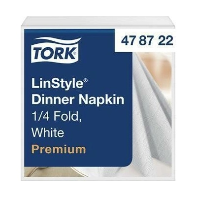 TORK Ubrousky LinStyle bílá 1V 1/4 skládání 39x39 cm Premium 50 ks 478722