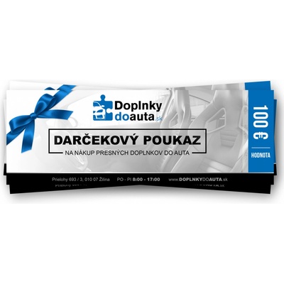 Darčekový poukaz viacúčelový v hodnote 100€