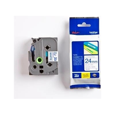 páska BROTHER TZ253 modré písmo, biela páska Tape (24mm) (TZE253)