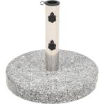 vidaXL Основа за чадър, гранит, кръгла, 20 кг (43726)