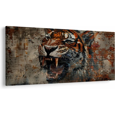 Obraz - Tiger z tehál, jednodielne 250x125 cm
