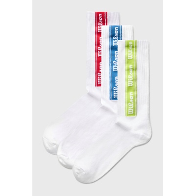 Wilson 3PACK чорапи Crew No Terry Vertical Logos по-дълги (3pW1039_pon)