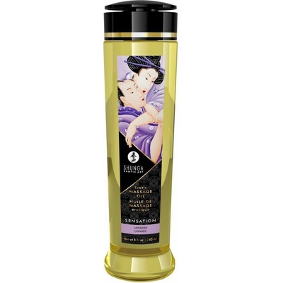 Shunga Erotický masážny olej Levanduľa 240 ml