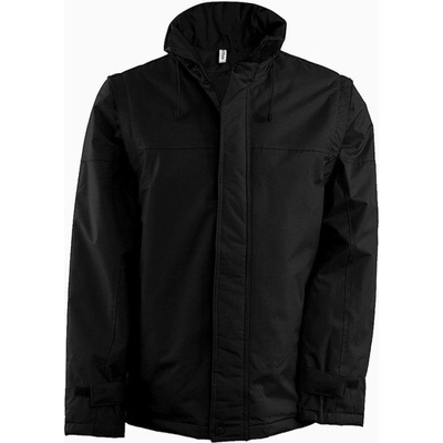 Kariban bunda FACTORY K693 s odnímatelnými rukávy pánská Black Černá