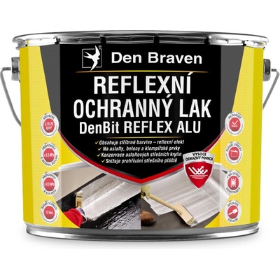 DEBBEX by Den Braven DenBit REFLEX ALU - Reflexní ochranný lak Varianta: 9 kg plechovka stříbrná 11006BI