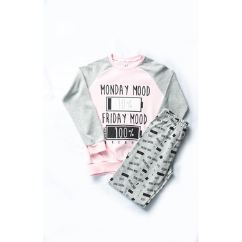 Joyce dívčí pyžamo Mood sivá