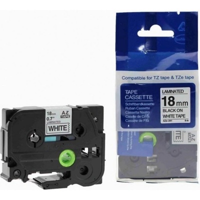 Compatible Съвместима лента с Brother TZ-FX541 / TZe-FX541, 18mm x 8m, гъвкави, черен печат / син фон (TZe-FX541)